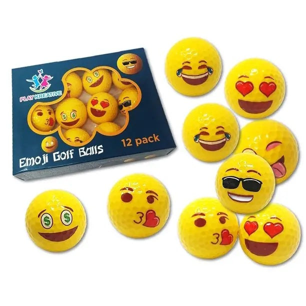 EMOJI Golf Balls - Golf Gifts - Great Gift for Golfers