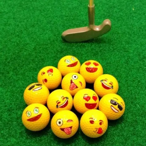 EMOJI Golf Balls - Golf Gifts - Great Gift for Golfers