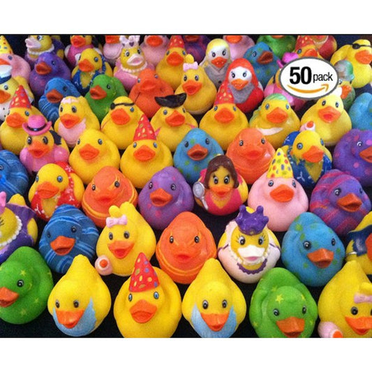 Rubber Ducky Assortment - 2 Inch Assorted Rubber Ducks for Kids