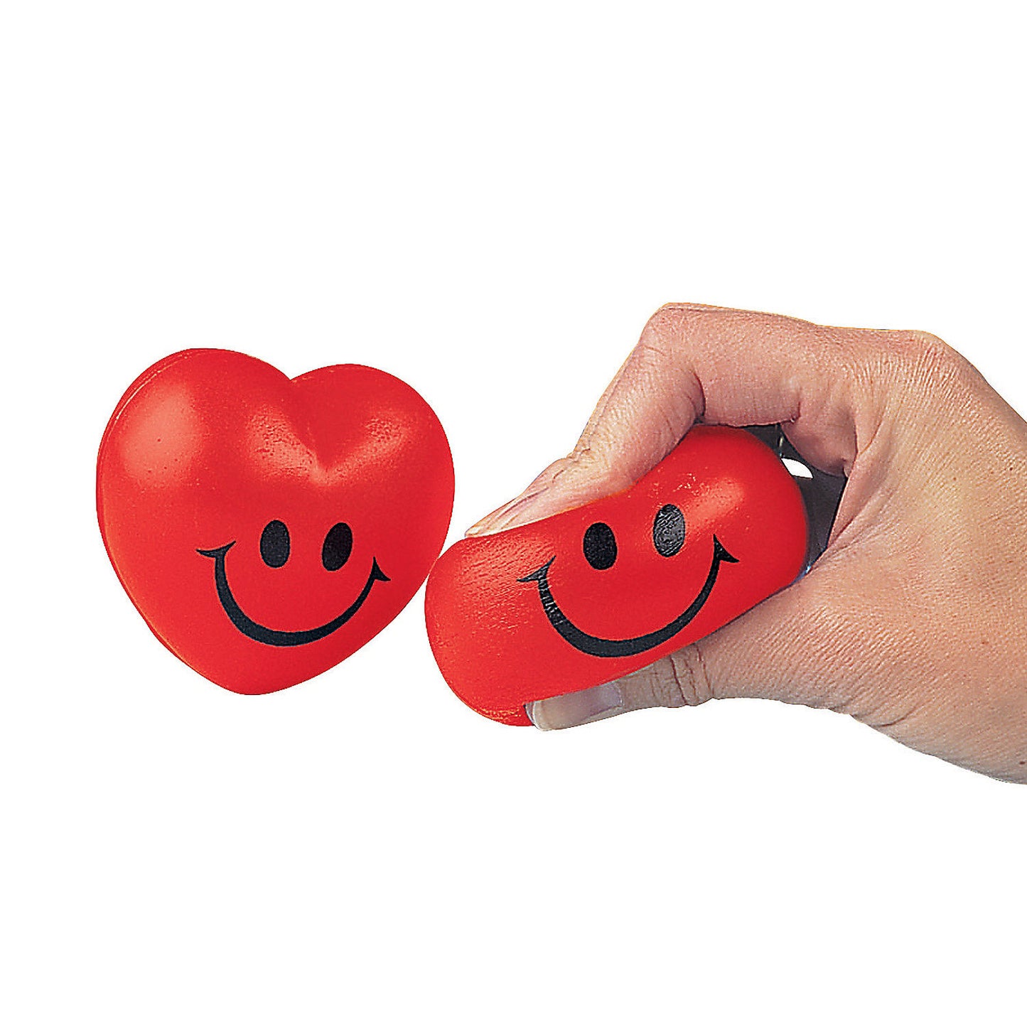 Red Heart Stress Balls - Valentines Day Red Hearts - 12 pack